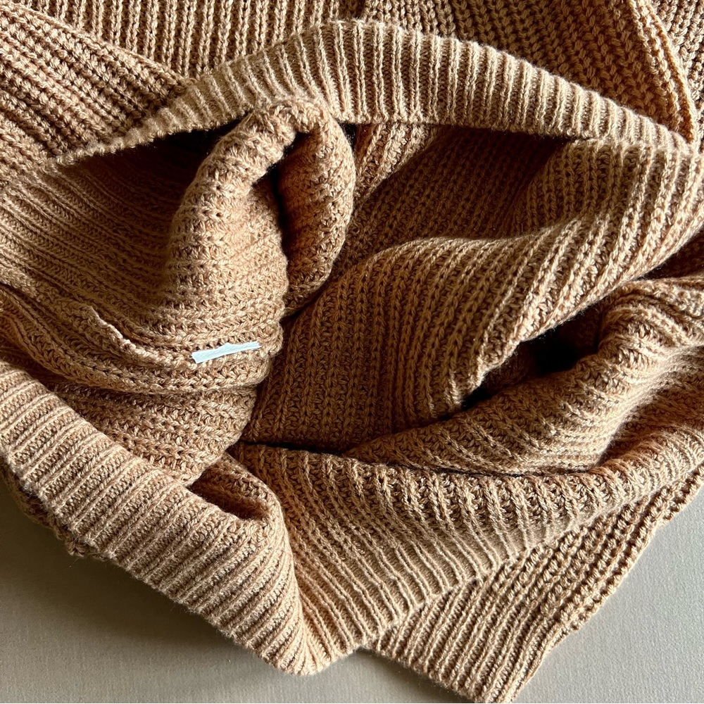 Nasty Gal Camel Backless Knit Sweater - Picture 12 of 13
